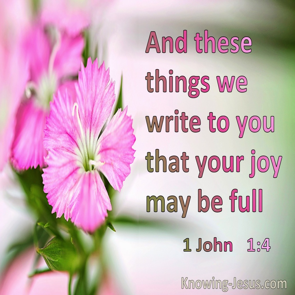 1 John 1:4 These Things We Weite So Our Joy May Be Complete (green)